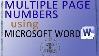 How to insert multiple page numbers in MS Word?