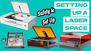 Set up a safe laser work area. Set up considerations #lasercutting #laserengraving #omtech #creality