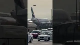 Emirates A380 takes off from LHR #airbus #aviation #a380 #emirates