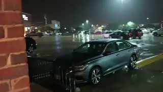 Rain Walk: In Front of Brookshires Grocery Store
