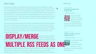 Display/Merge multiple RSS feeds as One in WordPress