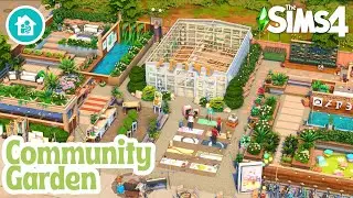 Community Garden Sims 4 | Sims 4 No CC build | The Sims 4 Community Garden Speed build
