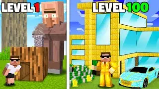 Evolving $1 House to $10,000 in Minecraft..