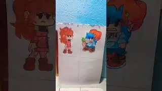 Mi dibujo de soft bf y gf. fnf soft V1 song: stay ganador de encuesta