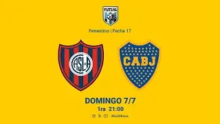 FUTSAL AFA ♀️ 1ra | Fecha 17 | San Lorenzo 🆚 Boca Juniors