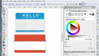 Create Name Tag With Inkscape
