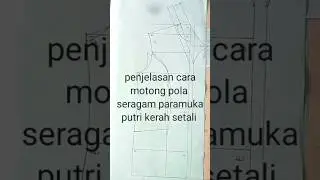 cara potong pola kerah setali