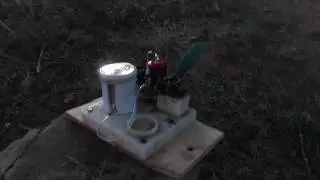 Запуск микродвигателя МК-17.