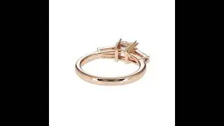 Atyaza Inc Rose Gold Diamond Engagement Ring ATZR 0784