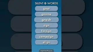 SILENT G WORDS