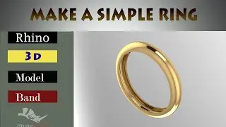 Make a Simple ring in rhino/download FREE/cad 3d modeling 
