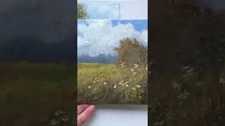 Пейзажи. Смешанная техника.  Картон