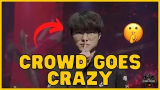CROWD REACTS TO FAKER'S INTRODUCTION | DRX vs. T1 | WORLDS 22 | FINALS