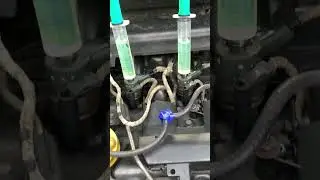 Слив обратки форсунок коммон рейл #automobile #ремонт #commonrail #форсунки #топливнаясистема
