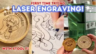 ⛄️ Spend the Day with Me: xTool F1 Laser Engraver, Pack Orders & Freebie Sticker | Studio Vlog