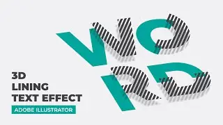 How to create 3D lining text effect in adobe illustrator.