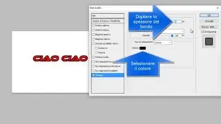 Aggiungere il bordo ad una scritta con Photoshop