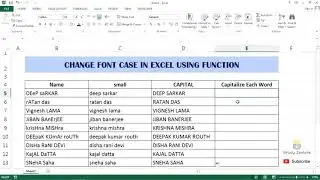 Change Font Case In Excel | Explained in Hindi | Changing Font Case