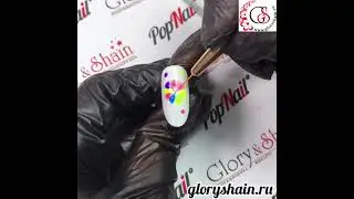 Цветной Одуванчик. Летний, яркий  дизайн ногтей.