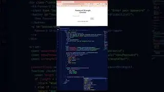 Building a Password Strength Checker with HTML and JavaScript! 🔐 #javascript #htmlforms