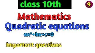 quadratic equations class 10