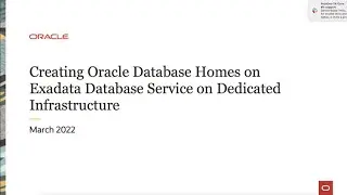 Create Oracle Database Home