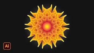 How To make flower using blend in adobe illustrator