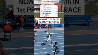 45.87 PB for Noah Lyles in first 400m race since high school 