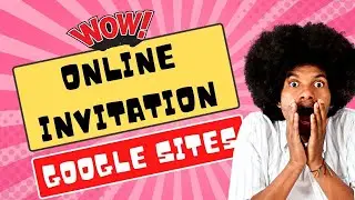 ONLINE INVITATION FOR ALL OCCASIONS @ GOOGLE SITES, Super easy gawin!
