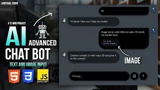 Build AI Advanced ChatBot Using HTML , CSS & JS 🔥 | #12 Mini Project
