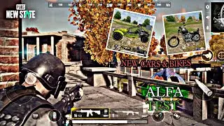 PUBG:New State - ALFA TEST 🔥 | New Cars And Bikes 🔥| Taptap | ASM TECH