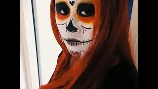 sugar skull cosplay make-up test