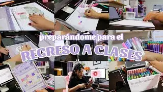 Preparándome para el regreso a clases📚 horario, mochila, portadas, compras y más✨