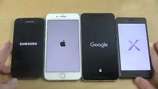Samsung Galaxy S7 Android 7.0 vs. iPhone 7 Plus vs. Nexus 6P vs. Sony Xperia X Performance Speed!