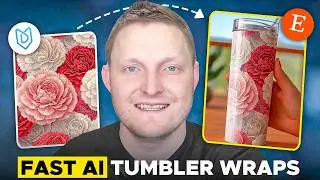 Easiest Way To Make Tumbler Wraps With AI | Sell Digital Downloads On Etsy