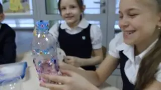 Экологический урок в 3 классе.  Мастер класс по изготовлению шкатулок из пластиковых бутылок.