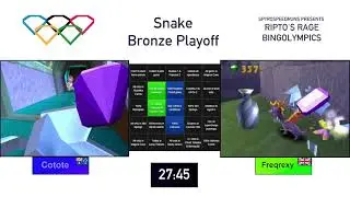 Ripto's Rage BingOlympics Snake Bronze Medal match | Cotote vs Rexy