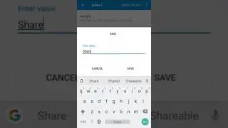 Common share button for text in Sketchware