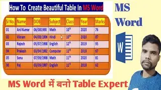 MS Word Table Tips Tricks and Important Shortcut Keys