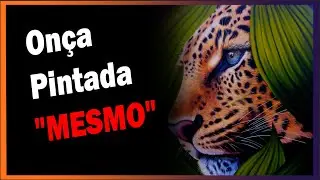 Onça Pintada  óleo sobre tela