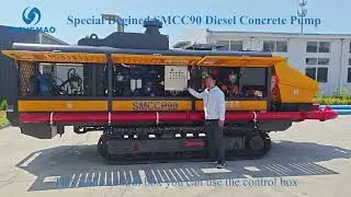 Crawler concrete pump
