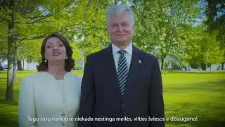 Prezidento ir pirmosios ponios sveikinimas Lietuvos mamoms Motinos