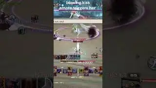 Blowing kiss emote triggers Llymlaen boss lol