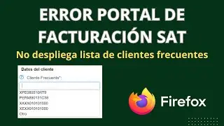 Error facturación 4.0 (PORTAL DEL SAT)