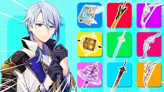 Guess Genshin Impact Weapon by Their Silhouette | Genshin Impact Quiz (27 Weapons + Bonus)
