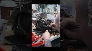 Painting the TX Terminatrix head for Terminator 3: Rise of the Machines