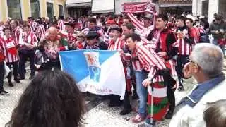 Torcida do At. de Bilbao em Lisboa