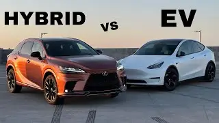 Tesla Model Y vs Lexus RX500 HYBRID Comparison