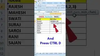 MID function in Excel | Learn Excel Mid formula | 