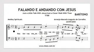 TTBB 0254 5B FALANDO E ANDANDO COM JESUS BARÍTONO MIDI
